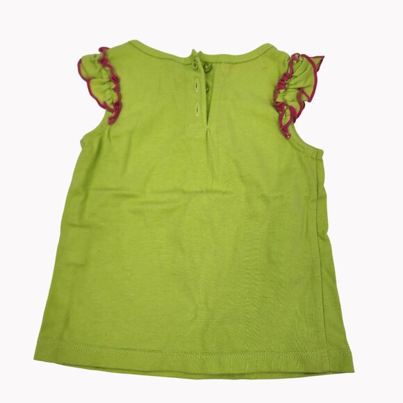 Kids Headquarters 24m Giraffe Top and Shorts Set Green Pink - Picture 5 of 8